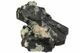 Black Tourmaline (Schorl) & Feldspar Cluster - Namibia #90681-1